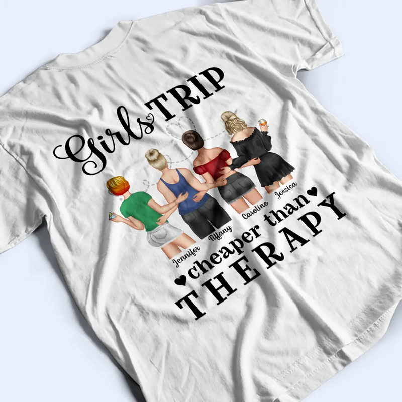 Summer Girls Trip Cheaper Than Therapy - Personalized T Shirt