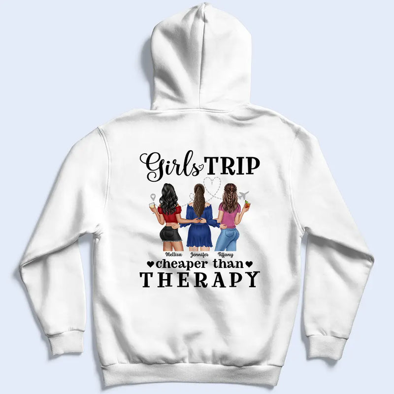 Summer Girls Trip Cheaper Than Therapy - Personalized T Shirt