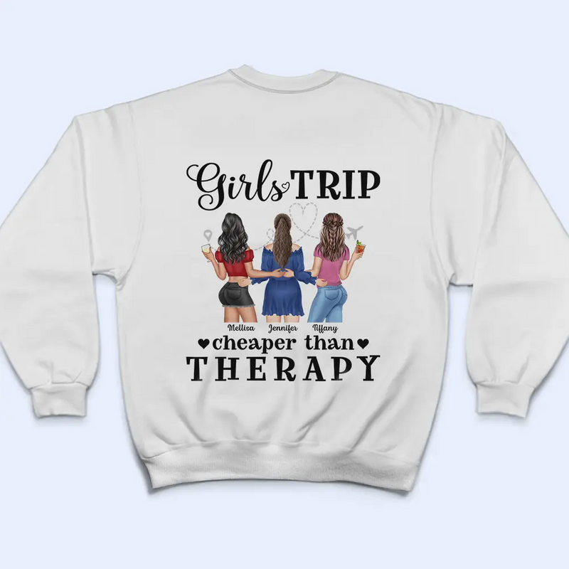 Summer Girls Trip Cheaper Than Therapy - Personalized T Shirt
