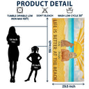 All I Need Is My Dogs And The Beach - Personalized Beach Towel