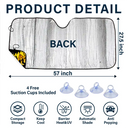 Custom Photo Funny Face Husband Wife Dog Cat - Personalized Auto Sunshade