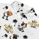 Custom Photo Best Dad Ever Kids Dog Cat - Personalized Hawaiian Shirt