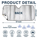 Custom Photo Best Dad Ever Kids Dog Cat - Personalized Auto Sunshade