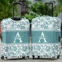 Name Floral Pattern - Personalized Luggage Cover