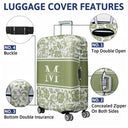 Name Floral Pattern - Personalized Luggage Cover