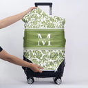 Name Floral Pattern - Personalized Luggage Cover
