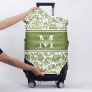 Name Floral Pattern - Personalized Luggage Cover