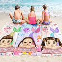 Mermaid Kids - Personalized Beach Towel