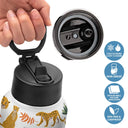 Monogram Letter Unicorn Butterfly Dino Animals - Personalized Kids Water Bottle