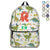 Monogram Letter School - Personalized Canvas Backpack