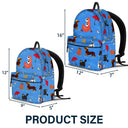 Monogram Letter School - Personalized Canvas Backpack