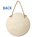 Panneau rond en bois personnalisé « Piscine paradisiaque »