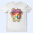 Besties Forever Summer Beach Vibe - Personalized T Shirt