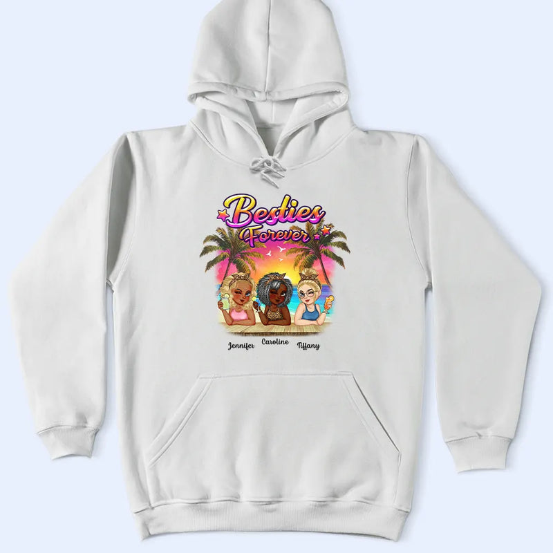 Besties Forever Summer Beach Vibe - Personalized T Shirt