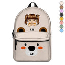 Teddy Bear Kid - Personalized Canvas Backpack