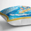 Monogram Family Comes In Waves - Personalized Pillow