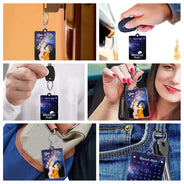 Cartoon Kissing When It All Began Calendar - Personalized Acrylic Keychain
