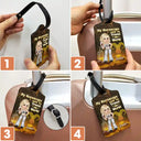 Y2K Zodiac Travel The World - Étiquette de bagage personnalisée