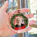 Custom Photo In Loving Memory - Personalized Circle Glass Ornament