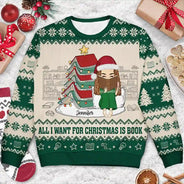 Tous réservés pour Noël - Pull moche unisexe personnalisé 