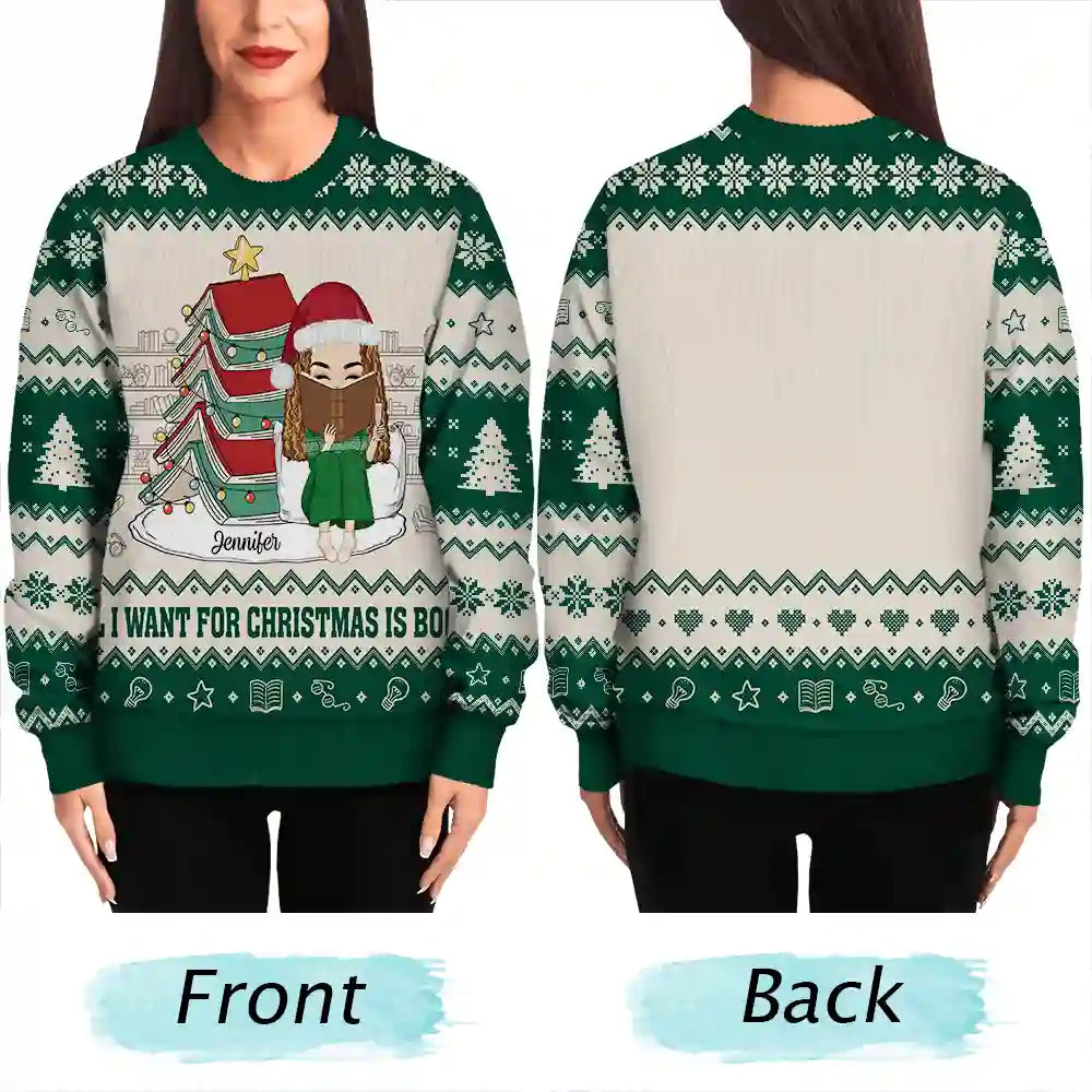 Tous réservés pour Noël - Pull moche unisexe personnalisé 