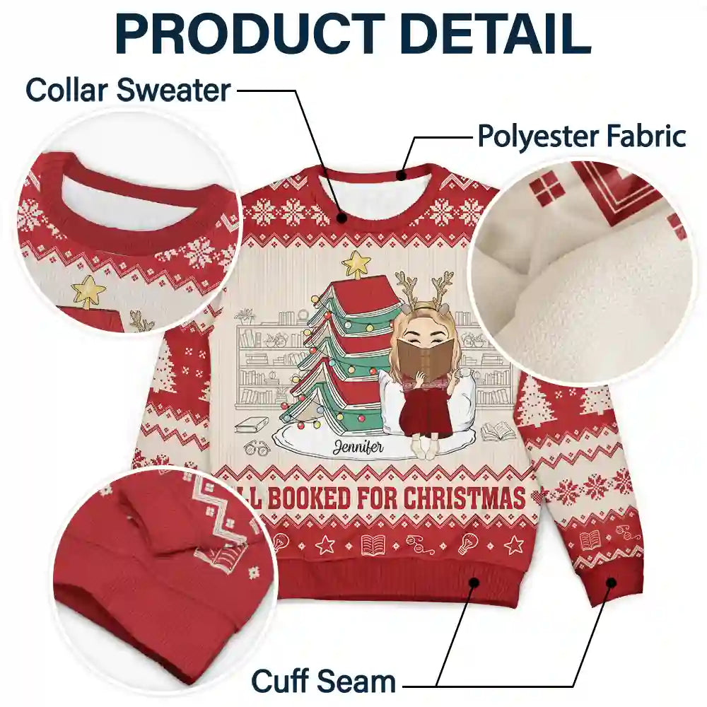 Tous réservés pour Noël - Pull moche unisexe personnalisé 