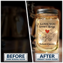 I Love You Forever & Always - Personalized Mason Jar Light