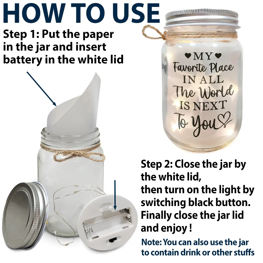 I Love You Forever & Always - Personalized Mason Jar Light