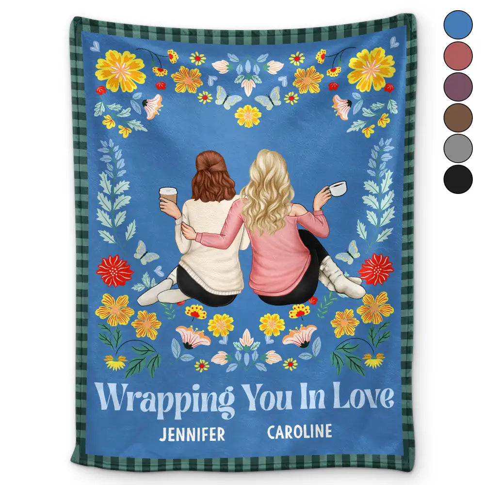 Wraping You In Love - Personalized Fleece Blanket, Sherpa Blanket