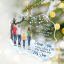 Memorial, Family - Those We Love Don't Go Away - Personalized Medallion Acrylic Ornament