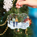 Memorial, Family - Those We Love Don't Go Away - Personalized Medallion Acrylic Ornament