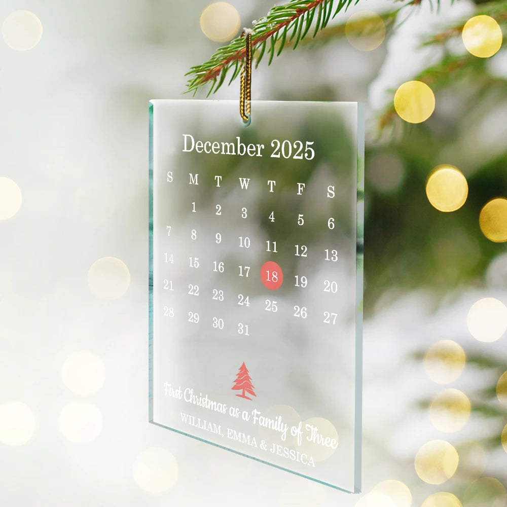 Gift For Couples,Gift For Husband,Gift For Wife,Gift For Boyfriend,Gift For Girlfriend,Family,Love - Family Our Love Keepsake - Personalized Custom Shaped Acrylic Ornament