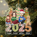Family Cake, Cookie Trees Christmas Gift For Parent, Kid, Baby - Personalized Cutout Acrylic Ornament