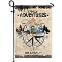 Family Adventures Camping - Personalized Flag