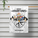 Family Adventures Camping - Personalized Flag