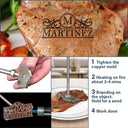 Happy,Family - Family Branding Name Monogram - Personalized Grilling Branding Stamp