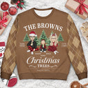 Gift For Couples,Gift For Husband,Gift For Wife,Gift For Boyfriend,Gift For Girlfriend,Gift For Yourself,Gift For Women,Gift For Men,Gift For Mother,Gift For Father,Gift For Grandpa,Gift For Grandma,Family,Pet Lovers,Cat Lovers,Dog Mom,Dog Dad,Dog Couple,Cat Mom,Cat Dad,Cat Couple,Dog Lovers,Pet Mom,Pet Dad,Pet Couple,Happy,Christmas - Family Christmas Tree Farm Fresh - Personalized Unisex Ugly Sweater