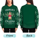 Gift For Couples,Gift For Husband,Gift For Wife,Gift For Boyfriend,Gift For Girlfriend,Gift For Yourself,Gift For Women,Gift For Men,Gift For Mother,Gift For Father,Gift For Grandpa,Gift For Grandma,Family,Pet Lovers,Cat Lovers,Dog Mom,Dog Dad,Dog Couple,Cat Mom,Cat Dad,Cat Couple,Dog Lovers,Pet Mom,Pet Dad,Pet Couple,Happy,Christmas - Family Christmas Tree Farm Fresh - Personalized Unisex Ugly Sweater