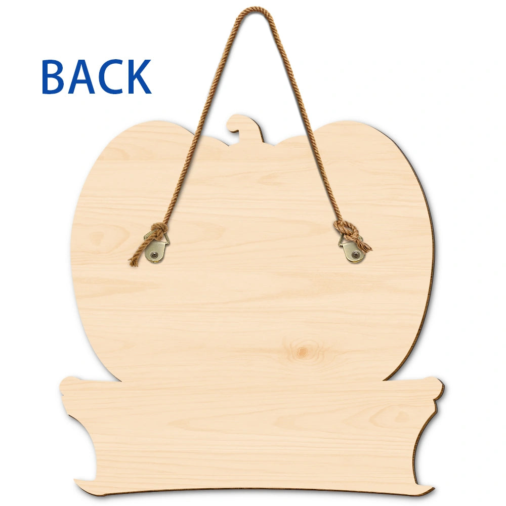 Family Costume Happy Halloween - Personalized Custom Shaped Wood Sign