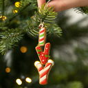 Family Couple Best Friend - Personalized Custom Shaped Wooden Ornament