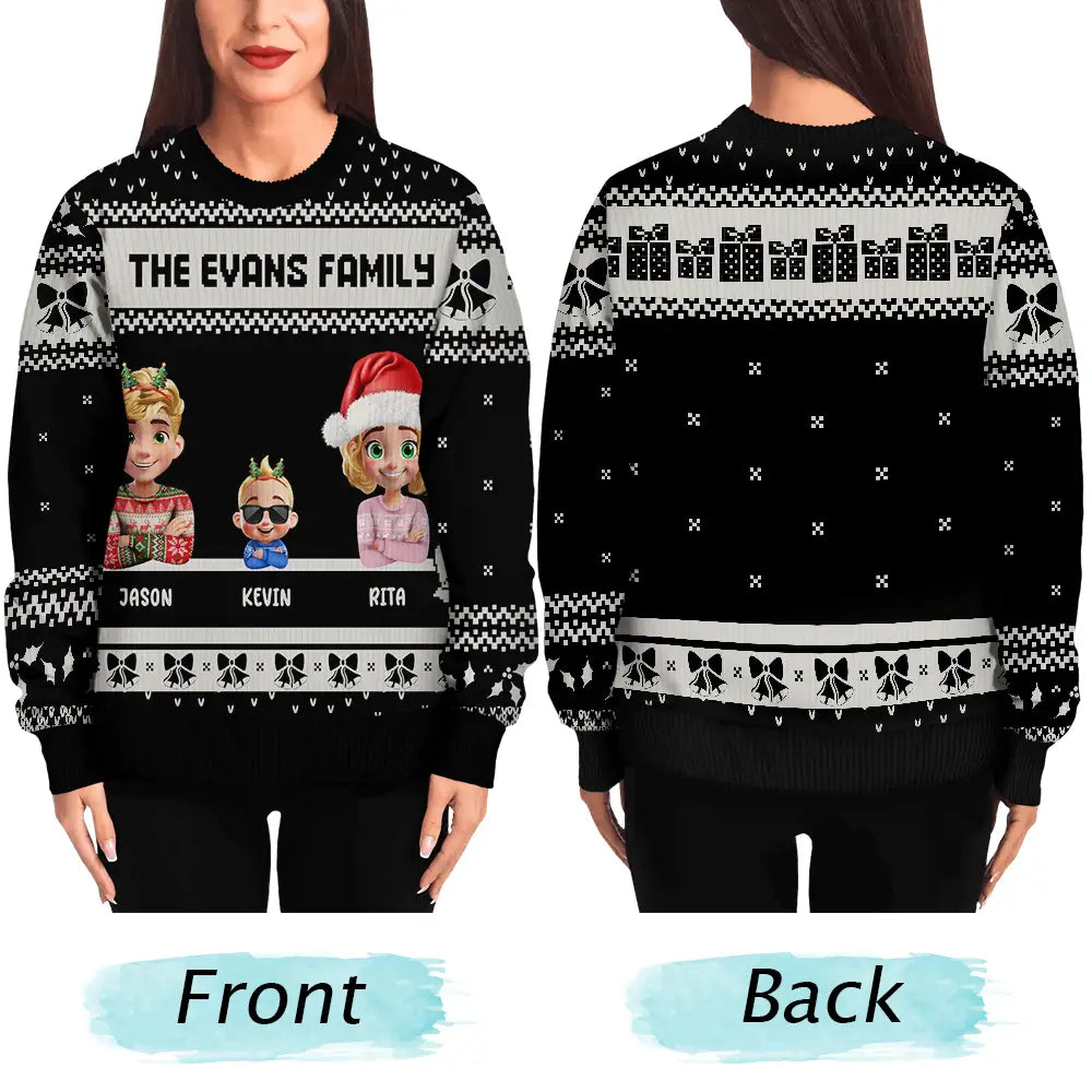 Christmas,Family,Pet Lovers - Family Is The Greatest Gift - Personalized Unisex Ugly Sweater