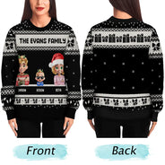 Christmas,Family,Pet Lovers - Family Is The Greatest Gift - Personalized Unisex Ugly Sweater