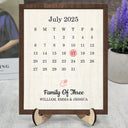 Gift For Couples,Gift For Husband,Gift For Wife,Old Couples,Parents,Gift For Mother,Gift For Father,Gift For Sibling,Gift For Sisters,Gift For Brothers,Family,Love - Family Love Keepsake - Personalized 2-Layered Wooden Plaque With Stand