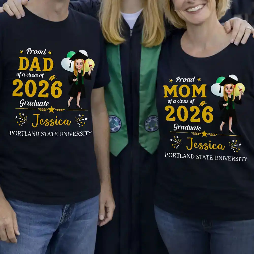 Graduation, Family, Happy - Family Matching Happy Graduation - Personalized T Shirt