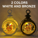 Happy,Family,Christmas - Family Snowman - Personalized Candlelight Lantern Ornament