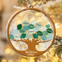 Gift For Couples,Gift For Husband,Gift For Wife,Parents,Gift For Mother,Gift For Father,Gift For Grandpa,Gift For Grandma,Gift For Grandparents,Christmas,Happy - Family Tree - Personalized 3-Layered Acrylic Shaker Ornament