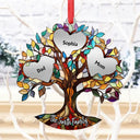 Family, Christmas, Love - Family Unbreakable Bond Tree Of Life - Personalized Metal Ornament