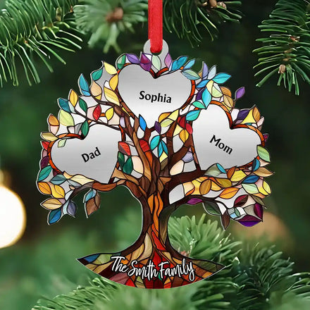 Family Unbreakable Bond Tree Of Life - Personalized Metal Ornament