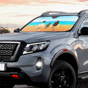 Gift For Couples,Family,Gift For Husband,Gift For Wife,Gift For Men,Gift For Women,Single Dad,Single Mom,Pet Lovers,Pet Mom,Pet Dad,Pet Couple,Beach,Summer - Family Vacation - Personalized Auto Sunshade