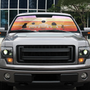 Gift For Couples,Family,Gift For Husband,Gift For Wife,Gift For Men,Gift For Women,Single Dad,Single Mom,Pet Lovers,Pet Mom,Pet Dad,Pet Couple,Beach,Summer - Family Vacation - Personalized Auto Sunshade